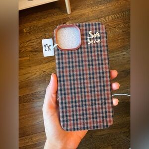 NWT SOFT SERVE I PHONE 14 MAG SAFE FABRIC CASE